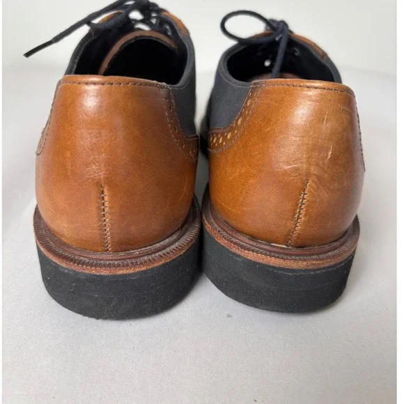 Pinecones VTG Leather Wingtip Oxford Shoes Womens 8.5 Preppy Retro Academia - Picture 5 of 10